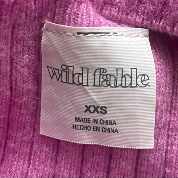 Ribbed Tank CropTop Pink Wild Fable XXS 00 Coachella Festival Y2K Target - Picture 5 of 5